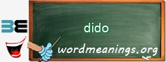 WordMeaning blackboard for dido